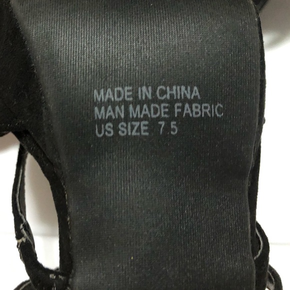 Cathy Jean Strappy Black 5” heel size 7.5 - Picture 3 of 3